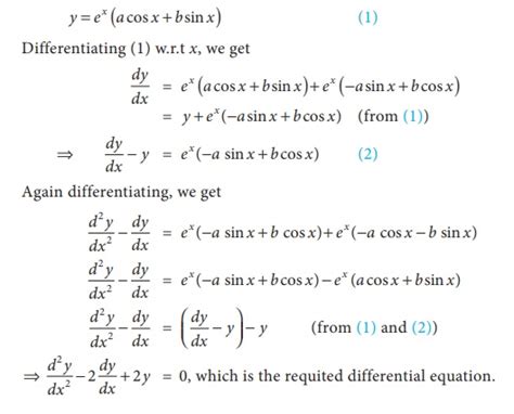 Formation Of Ordinary Differential Equation Example Solved Problems