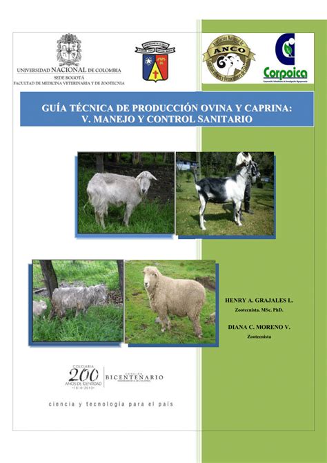 PDF GUÍA TÉCNICA DE PRODUCCIÓN OVINA Y CAPRINA V MANEJO Y CONTROL