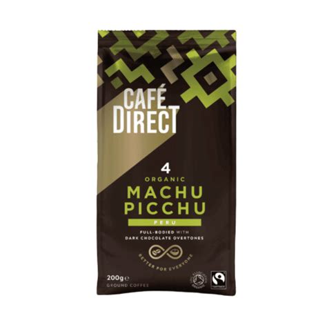 Cafedirect Machu Picchu Ground Coffee 200g Fair Trade Sustainable