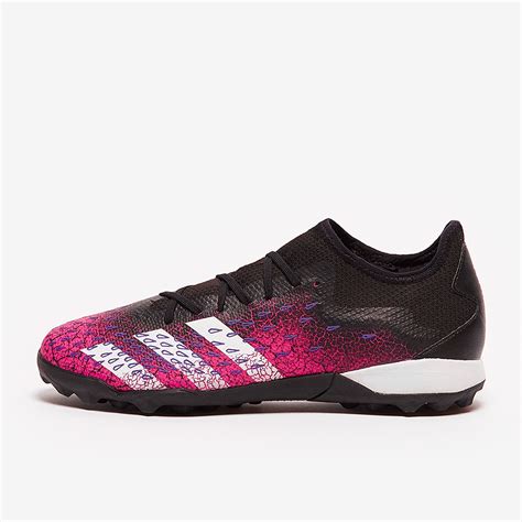 Adidas Predator Freak 3 Low TF Nero Core Bianco Rosa Shock Scarpe