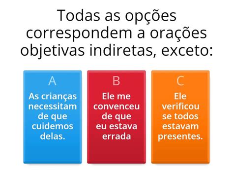 Oração Subordinada Substantiva Objetiva Direta Exemplos