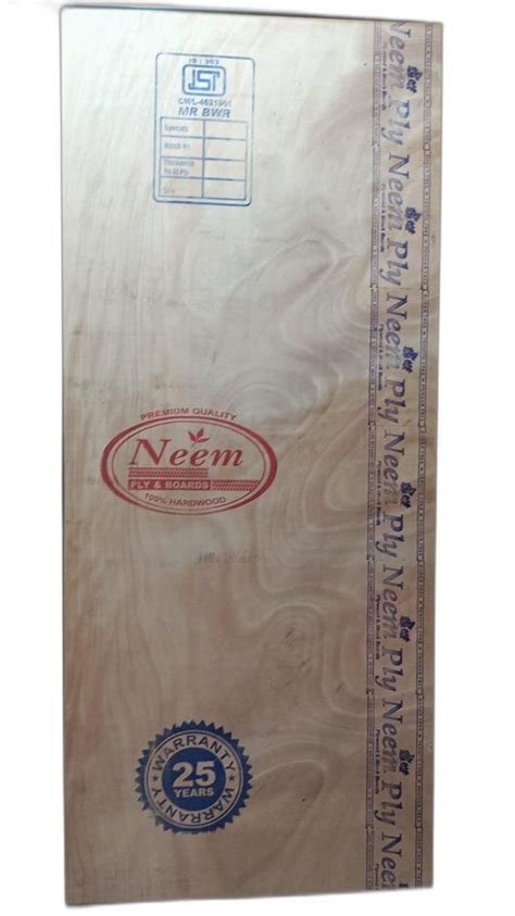 Mm Mr Grade Bwr Neem Plywood For Furniture At Rs Square Feet In