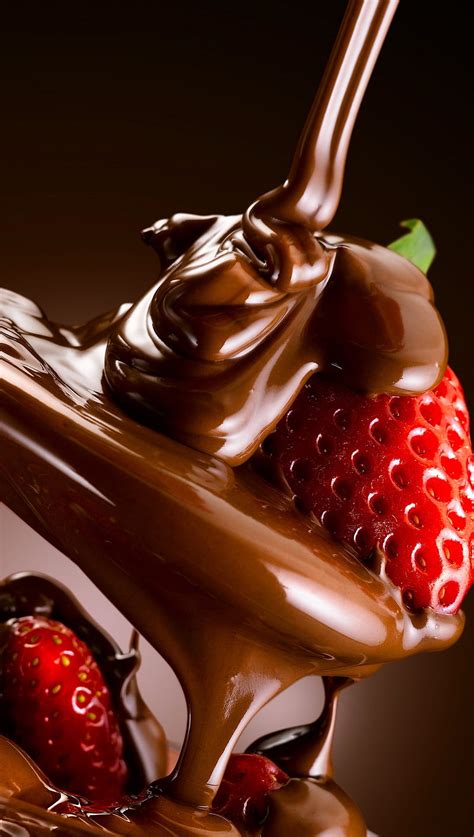 Dessert Chocolate Delicious Fruit Strawberry Hd Phone Wallpaper