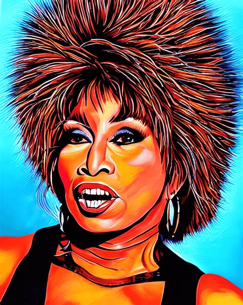 Tina Turner Full Color Painting · Creative Fabrica