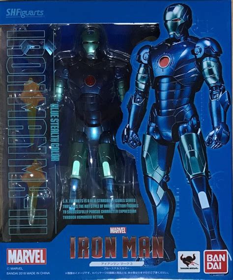 Bandai S H Figuarts Iron Man Mark 3 Blue Stealth Color Arts Crafts And Sewing