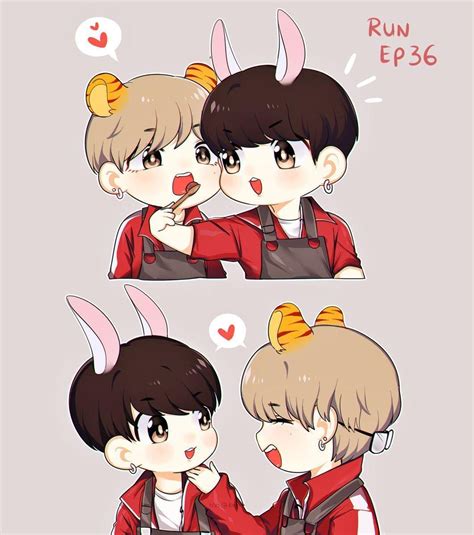 Taekook Fanarts Vkook Fanart Bts Fanart Kartun