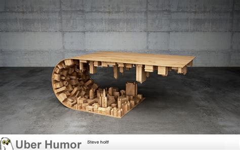 Coffee Table Based On Scene From Inception Funny Pictures Quotes