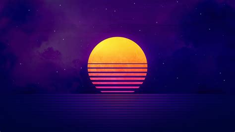 Retrowave Sunset 4K HD Vaporwave Wallpapers | HD Wallpapers | ID #54010