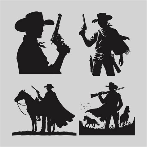 Cowboy Silhouette Svg Vectors & Illustrations for Free Download