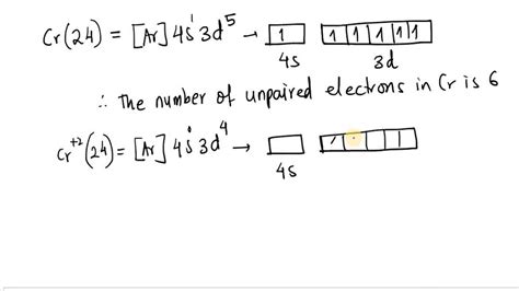 Solved Write The Electron Configurations Of Chromium Cr Cr2 And