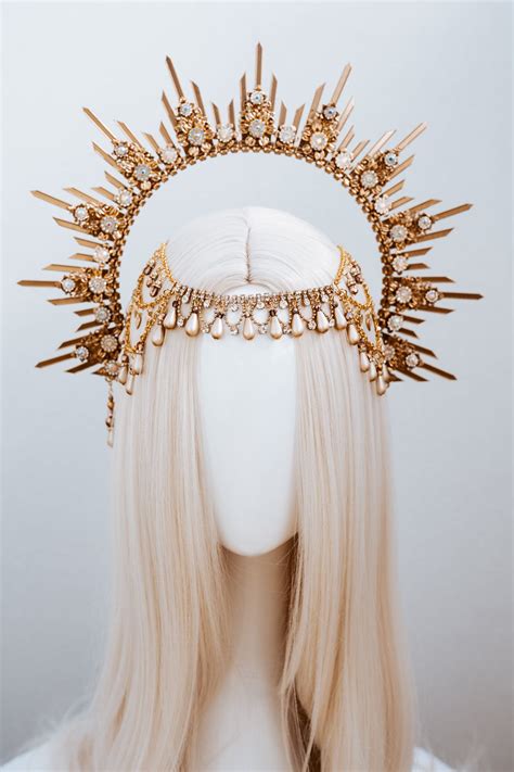 Gold Halo Crown Halo Halo Crown Halo Headpiece Halo Headband Halo