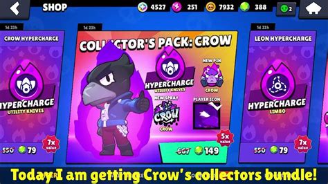 I Got Crows Hypercharge Collectors Bundle 😊 Brawl Stars Youtube