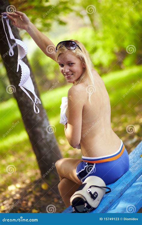 Naked Girl In The Park Stock Image Image Of Woman Nude 15749123