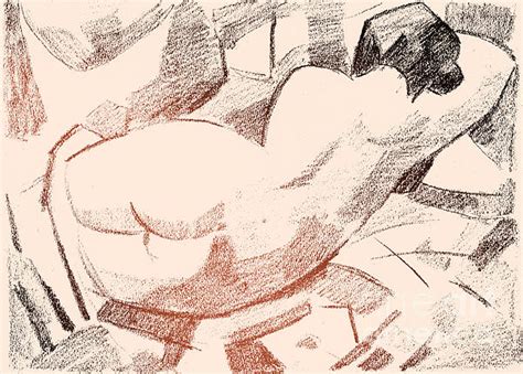 Nude Woman Pencil Drawing Sketch Naked Woman Illustration Nude Abstract Art Female Figure