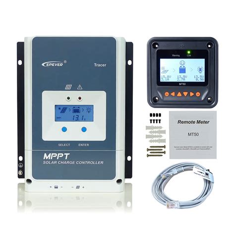 Buy EPEVER MPPT Solar Charge Controller 50A MT50 Remote Meter 48v 36v