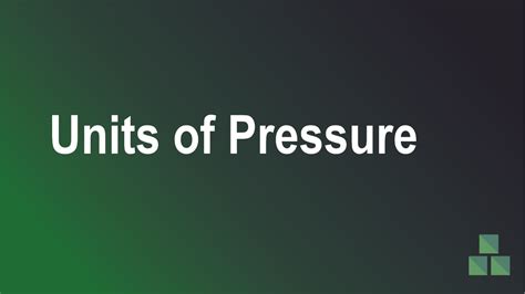 units  pressure structural guide