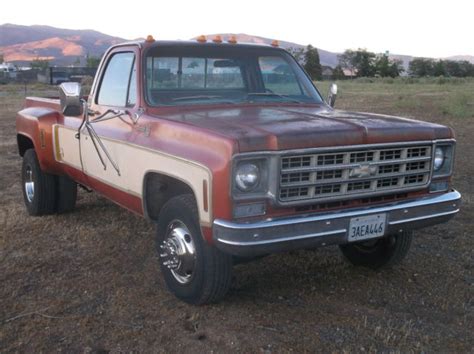 1977 Chevrolet C30 Silverado Camper Special One Ton Dually Single Cab 454 Truck