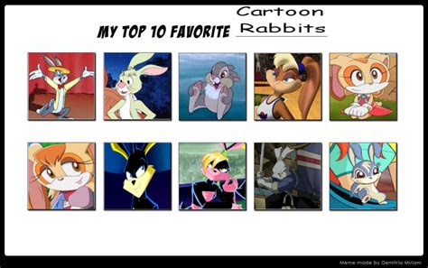 My Top 10 Favorite Cartoon Rabbits By Sup Fan On Deviantart