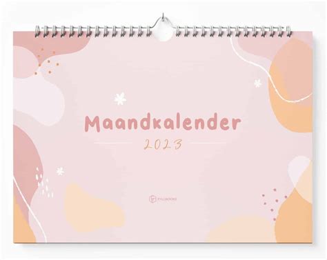 Fyllbooks Maandkalender A Pastel Kopen Invulboekjes Nl