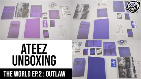 ATEEZ UNBOXING THE WORLD EP 2 OUTLAW All Versions New Album By