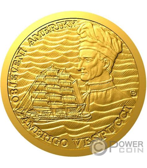 Amerigo Vespucci Discovery Of America Oz Gold M Nze Niue