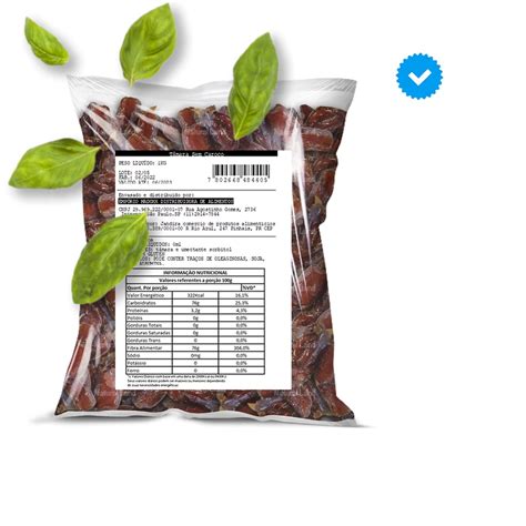 1Kg Tamara premium seca sem caroço Snack Saudável Shopee Brasil