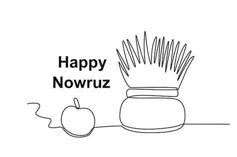 Premium Vector | The symbols of the Nowruz celebration are apples and ...