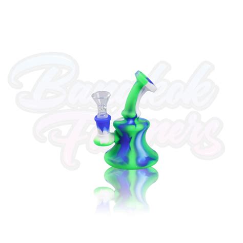 Silicone Glass Mini Bong 5 Inches Bangkok Farmers Grow Equipment