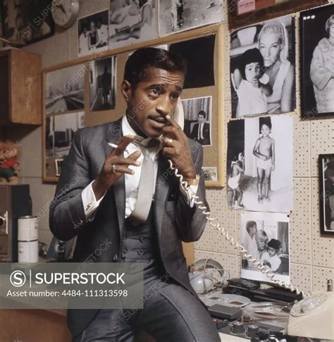 Sammy Davis Jr 1925 1990 American Singer Musician Dancer Actor Pictured Here In His Office