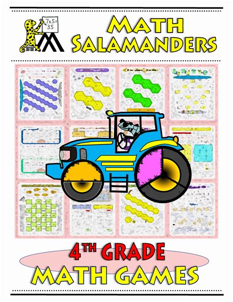 4th Grade Math Games Booklet