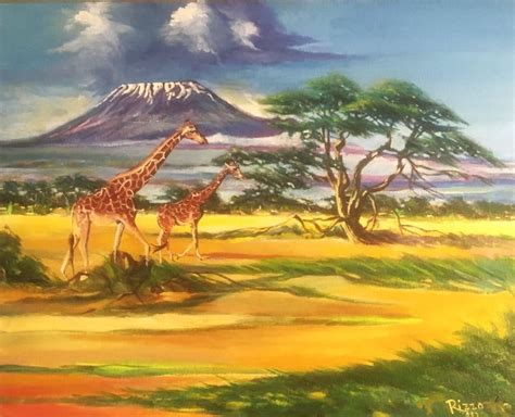 Serengeti Plain - Stephen E Rizzo - Paintings & Prints, Landscapes ...