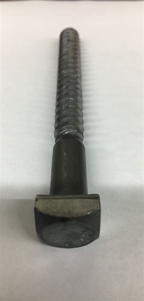 X Square Head Lag Bolt Screw Steel Plain Blacksmith Antique