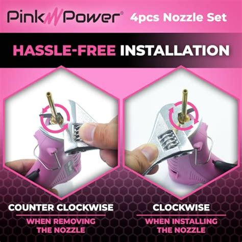 Snapklik Fine Tip Glue Gun Nozzles For Hot Glue Guns Pack Copper Nozzles For Full Size