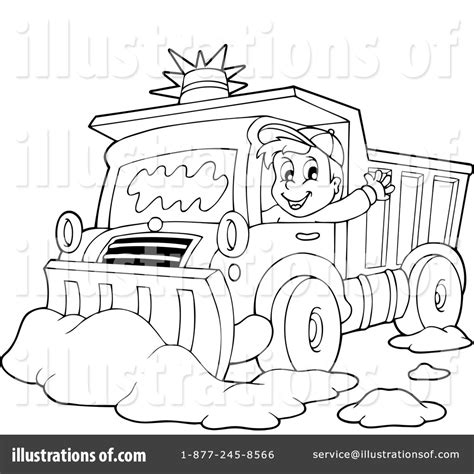 Snow Plow Clipart Illustration By Visekart