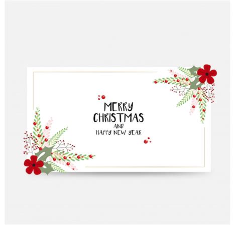 Premium Vector | Merry christmas cards