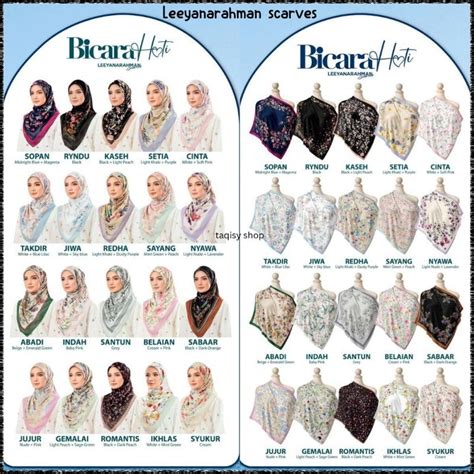 Clearance Leeyanarahman Scarves Printed Tudung Bawal Bidang 45 With 🎁