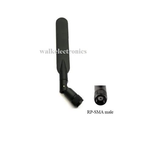 Antena Plegable Omnidireccional De Goma Para Wifi De Doble Banda