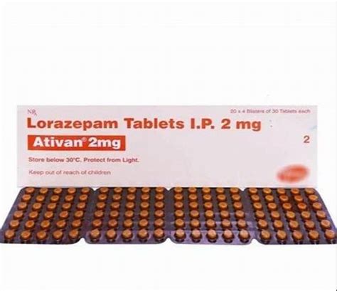 Ativan Lorazepam Mg Tablets At Rs Box Chennai Id