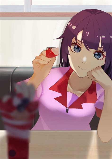 Senjougahara Hitagi Bakemonogatari Image By Pixiv Id 15568150