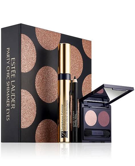 Estée Lauder 3 Pc Party Chic Shimmer Eyes T Set And Reviews Makeup Beauty Macy S