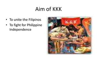 KKK and the Kartilya ng Katipunan PPT.pptx