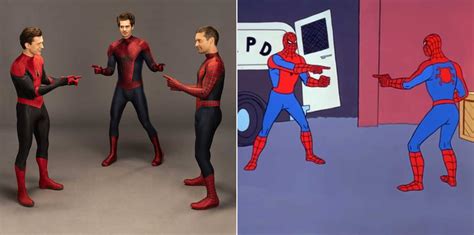 Tom Holland Andrew Garfield Y Tobey Maguire Recrean El Meme De Spider