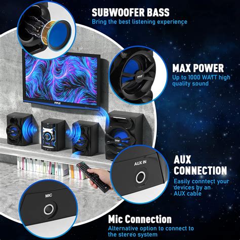 Pyle Phskr Sistema De Estante Est Reo Inal Mbrico Bluetooth