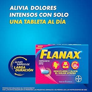 Flanax Naproxeno Mg Analg Sico Para C Licos Menstruales Desinflama