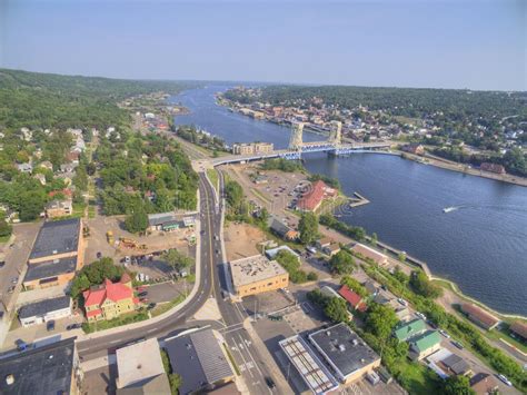 Houghton and it`s Lift Bridge and Located in the Upper Peninsula of ...