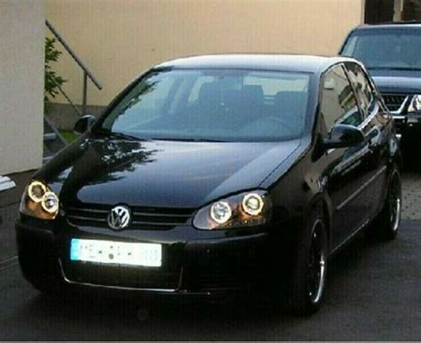 Led Angel Eyes Scheinwerfer F R Vw Golf Schwarz Ihr Partner