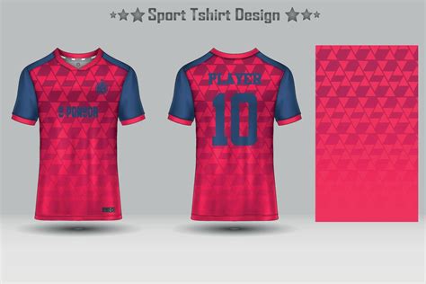 Football sport jersey mockup abstract geometric pattern t-shirt design ...