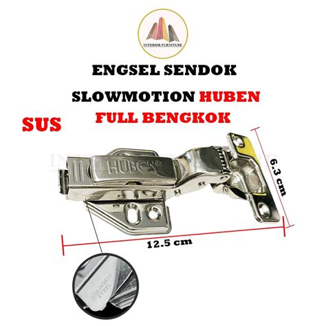 Jual Engsel HUBEN Stainless Steel Engsel Sendok Slowmotion Slow Soft