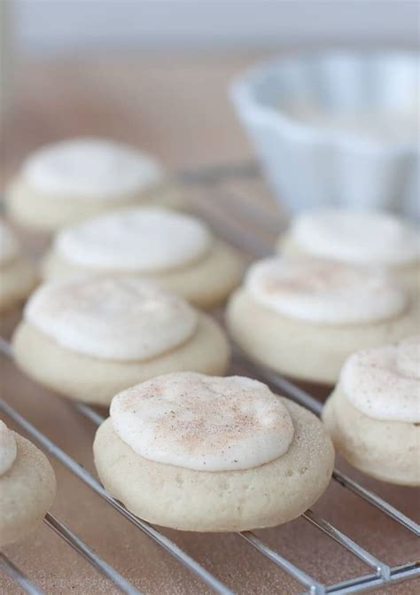 Soft Maple Cinnamon Sugar Cookie With Cream Cheese Maple Glaze