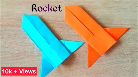 Origami Rocket How To Make A Paper Rocket Launcher Spaceship